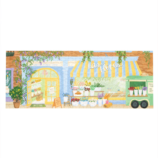 Flower Shop Panoramic Puzzle