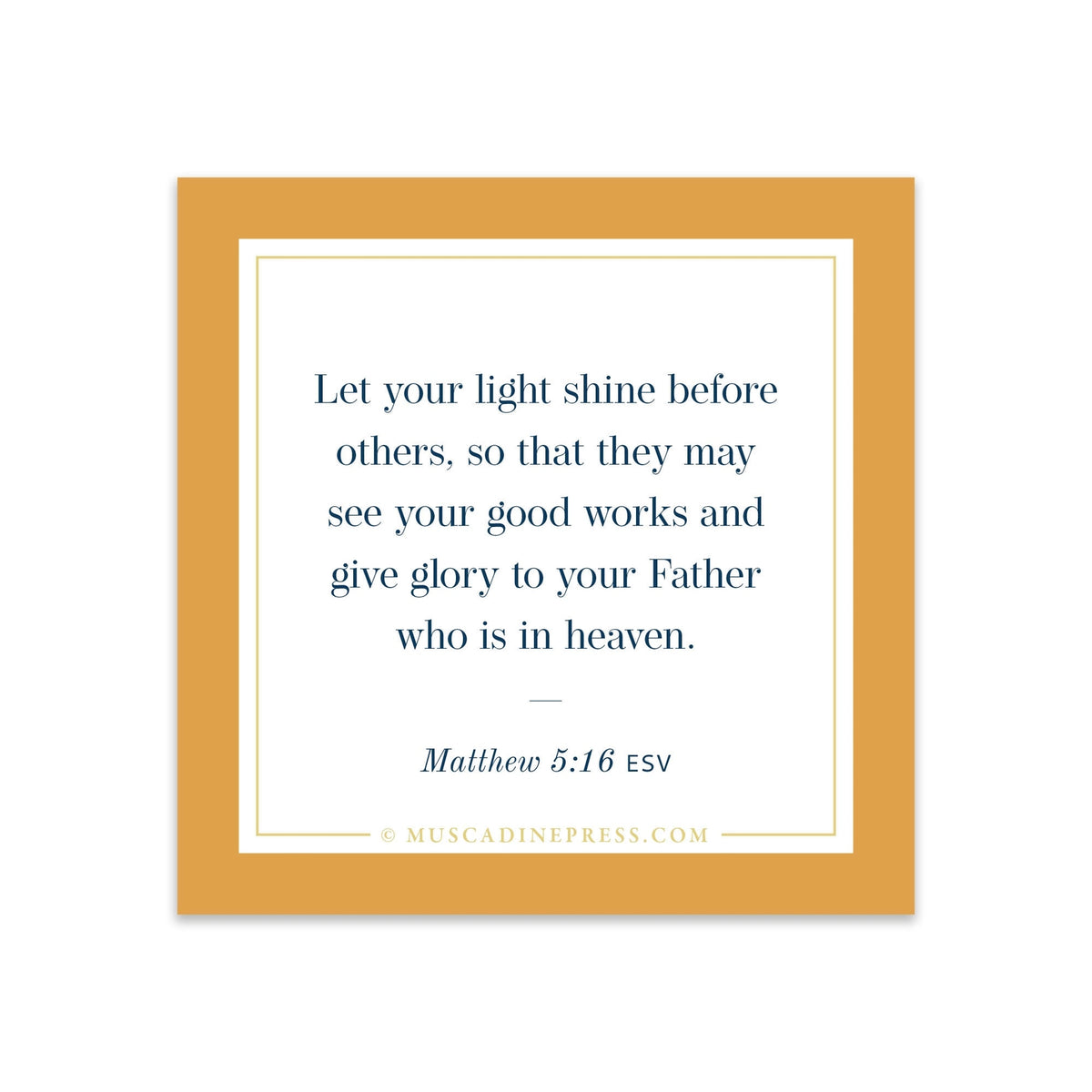 Let Your Light Shine Scripture Cling