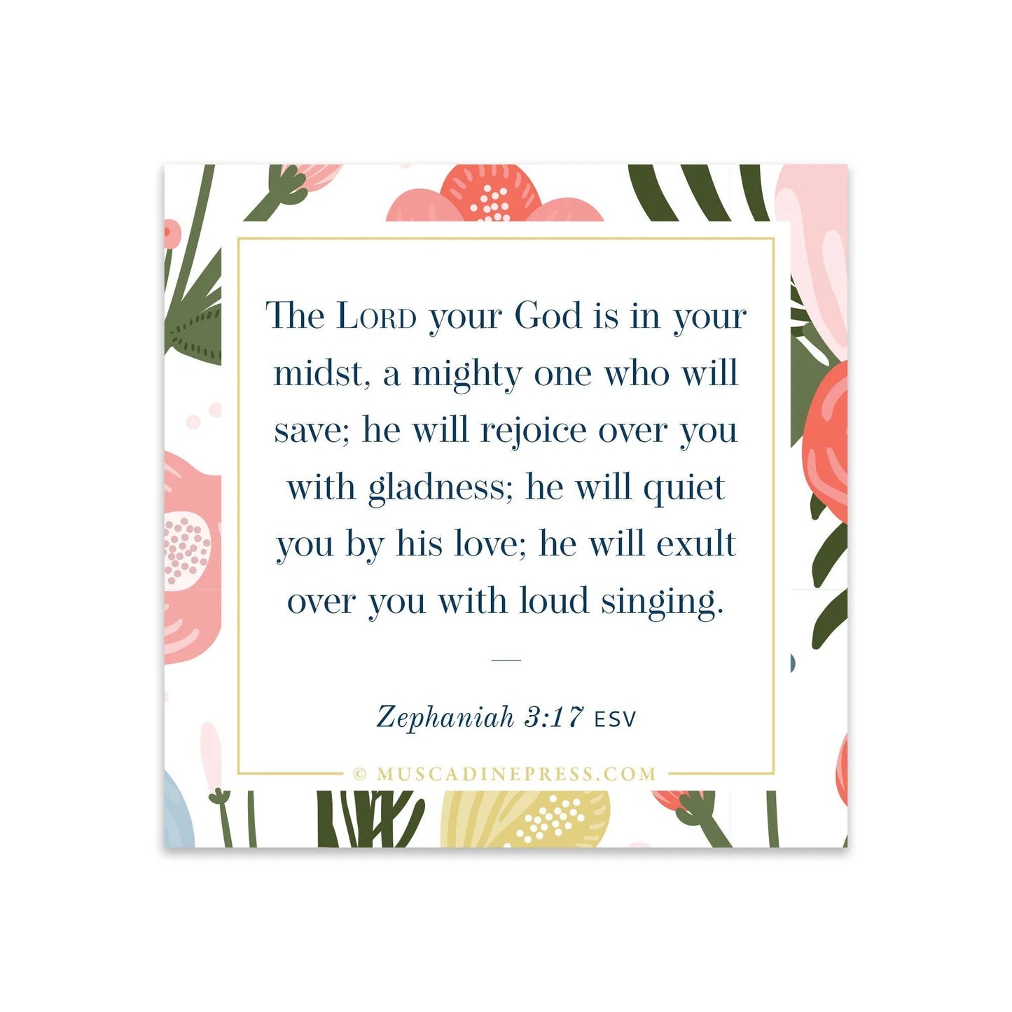 Mighty to Save Scripture Cling