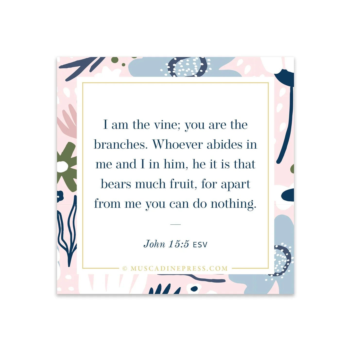 I am the Vine Scripture Cling