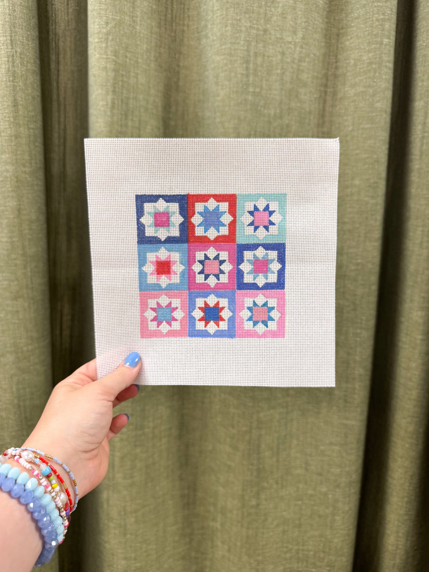 Americana Patchwork Needlepoint Canvas