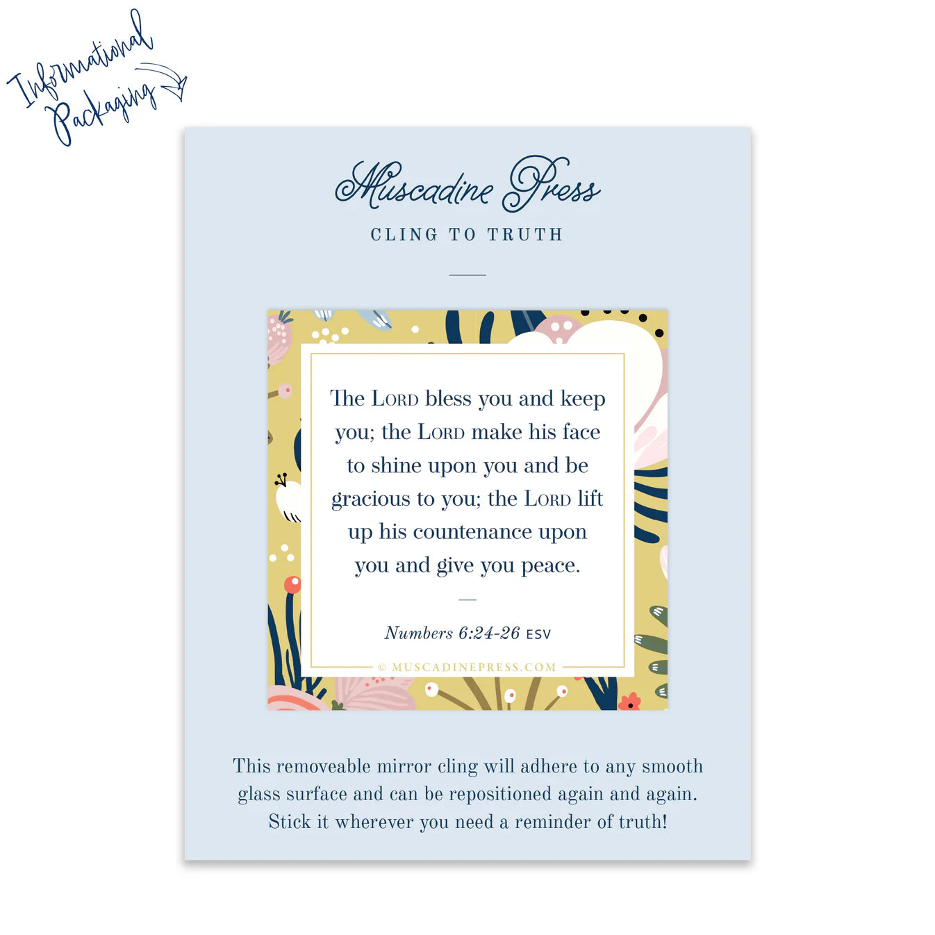 Benediction Scripture Cling
