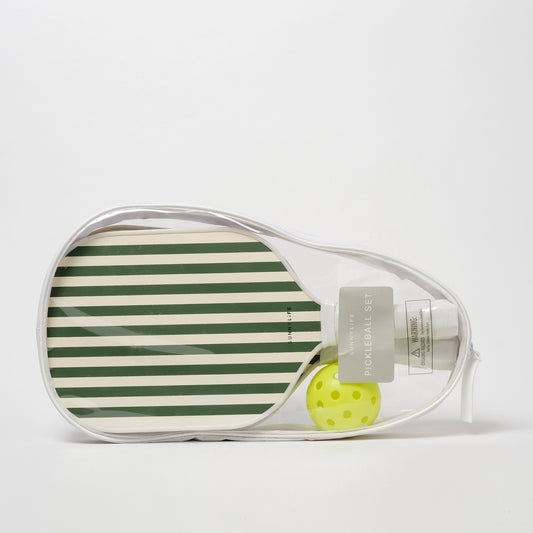 Pickleball Set The Vaycay Olive Stripe