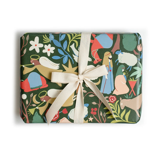 Folk Nativity Gift Wrap