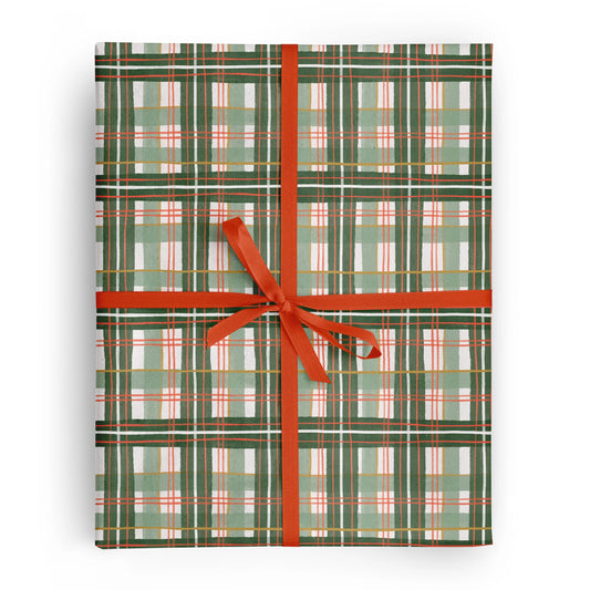 Holiday Plaid Gift Wrap