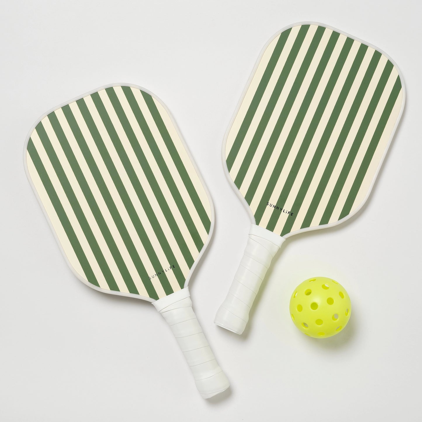 Pickleball Set The Vaycay Olive Stripe