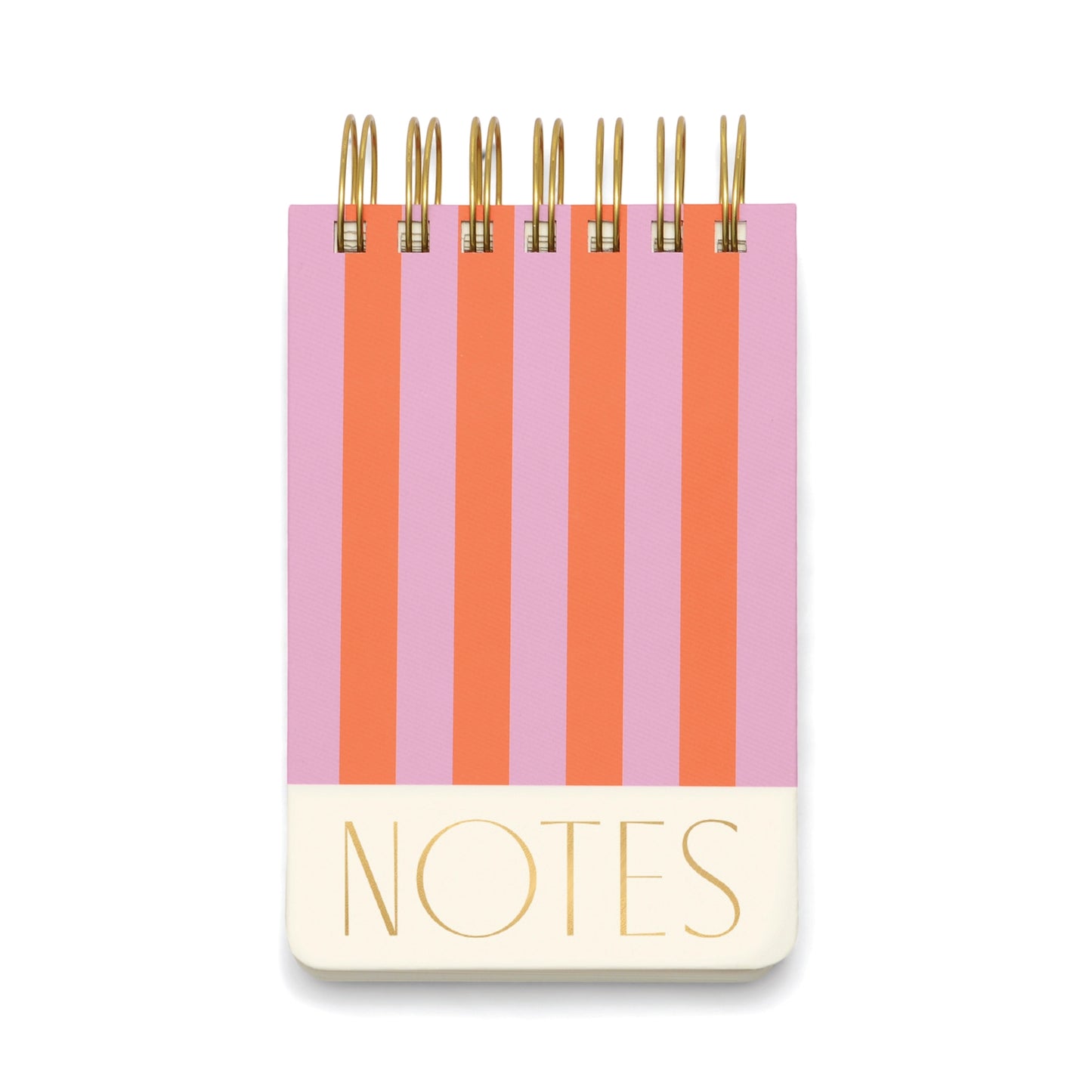 Chunky Twin-Wire Notepad - Pink Stripe
