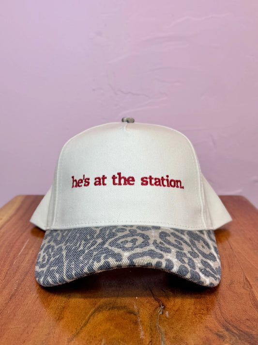 He's at the Station Trucker Hat