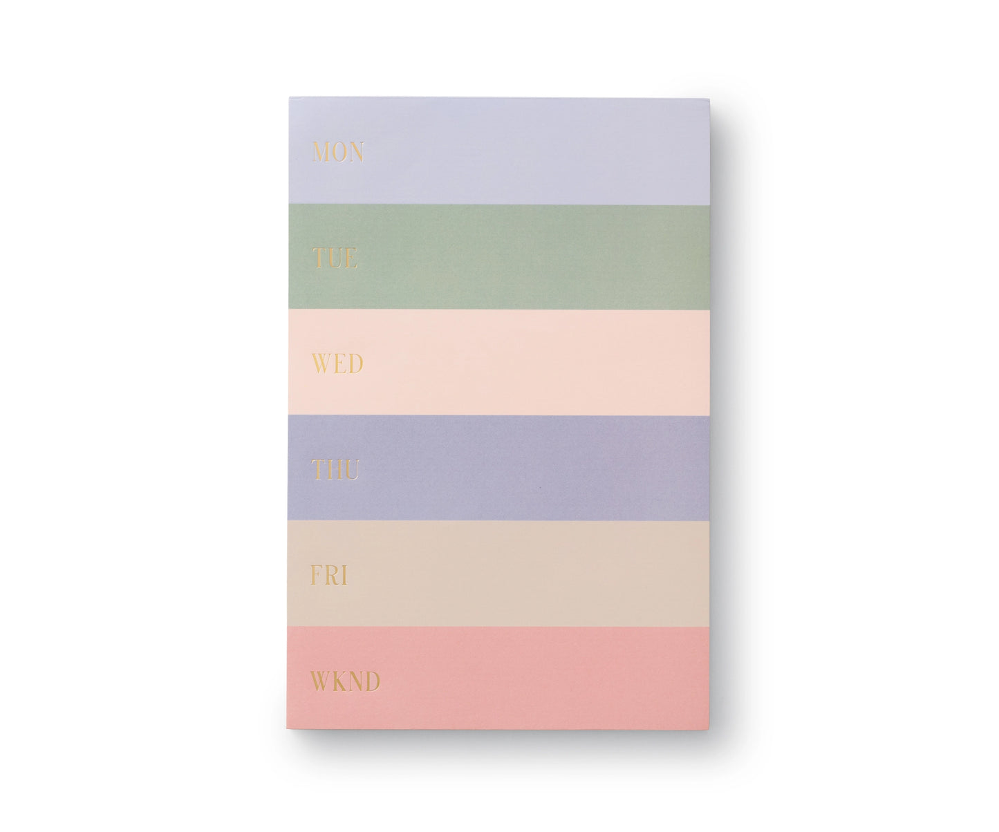 Muted Color Block Weekly Notepad