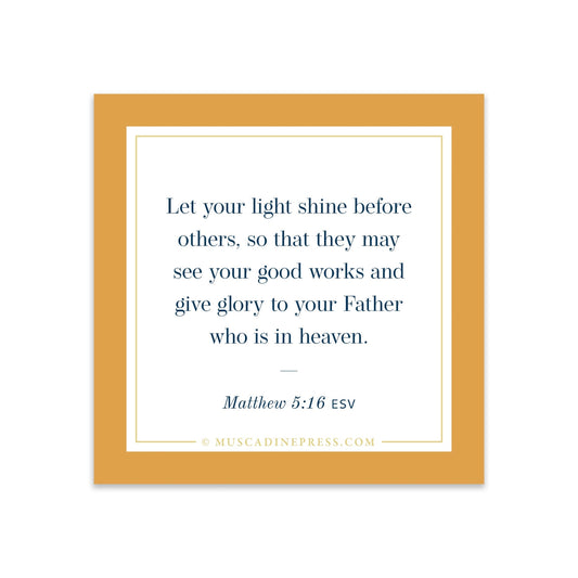 Let Your Light Shine Scripture Cling