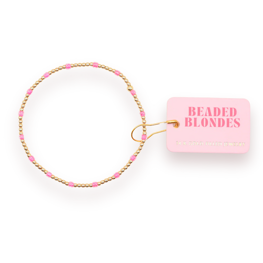 Dainty Poppi Bracelet, Hot Pink