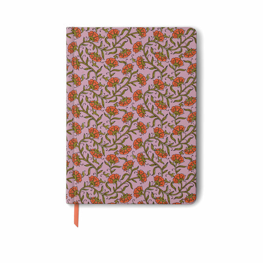 Pink Vintage Floral Jumbo Journal