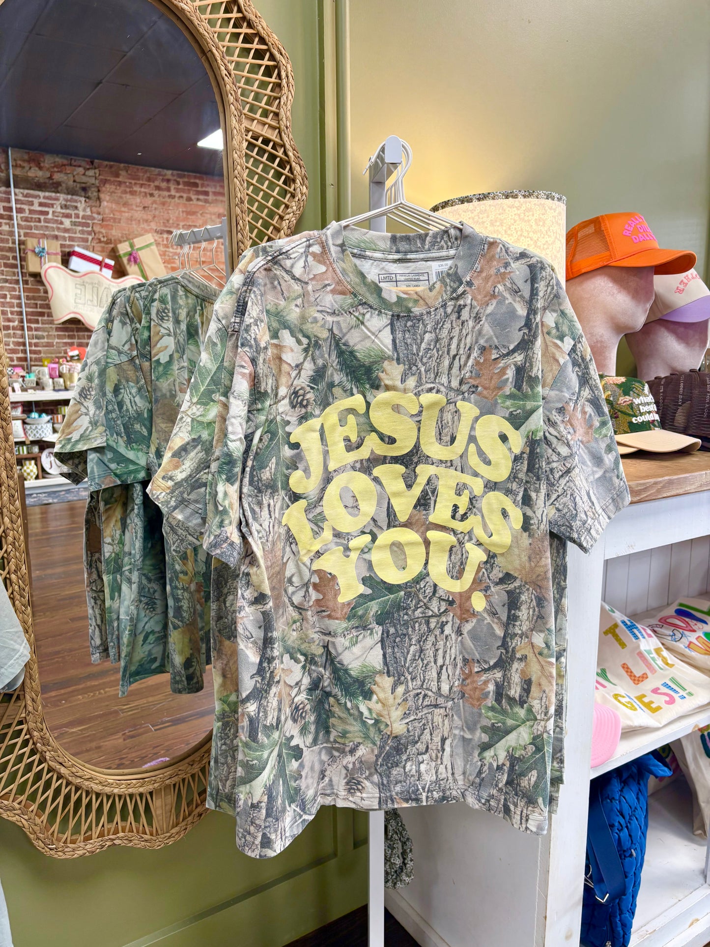 Jesus Loves You Camo Heavyweight Tee