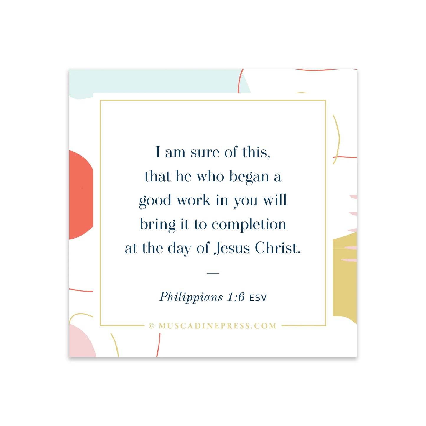 Good Work Scripture Cling
