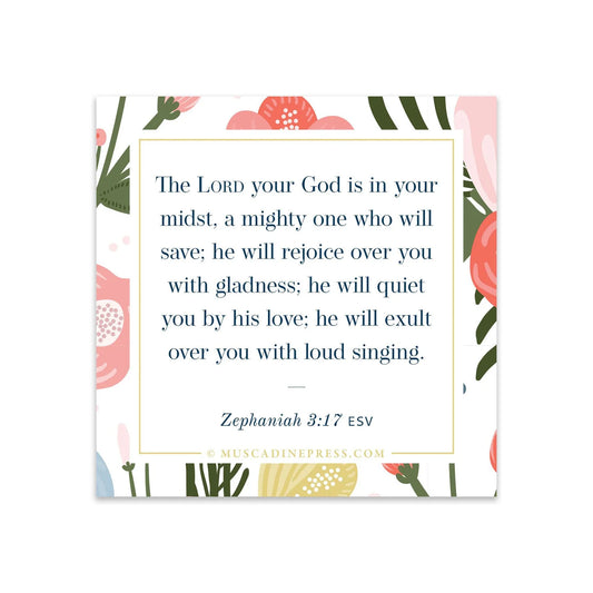 Mighty to Save Scripture Cling