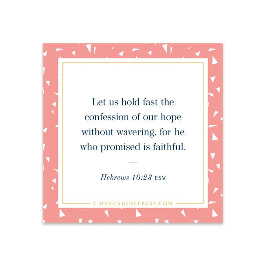 He Who Promised Scripture Cling
