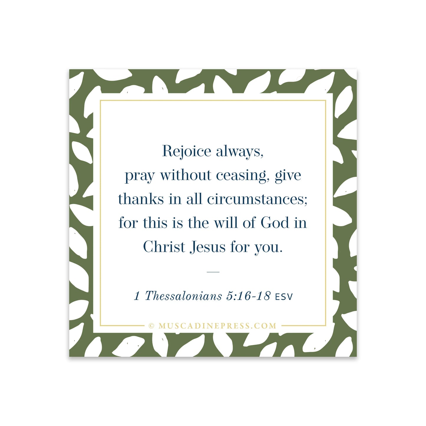 Rejoice Always Scripture Cling