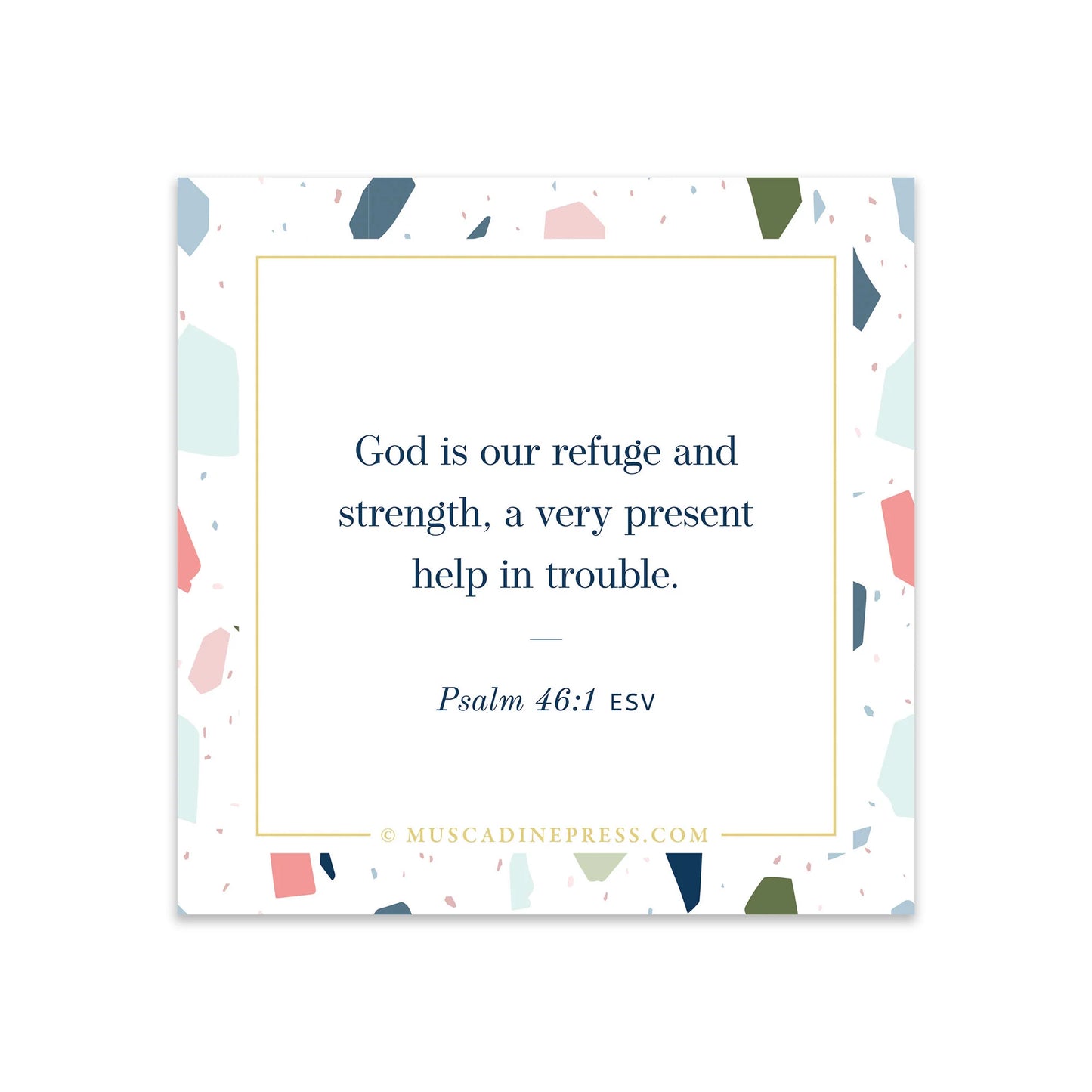 God is Our Refuge Scripture Cling