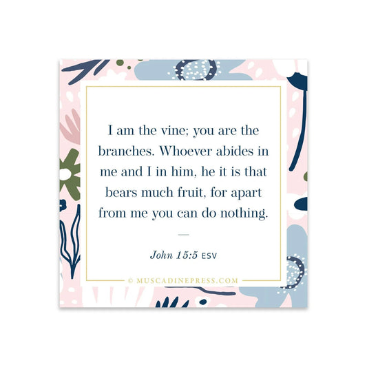 I am the Vine Scripture Cling