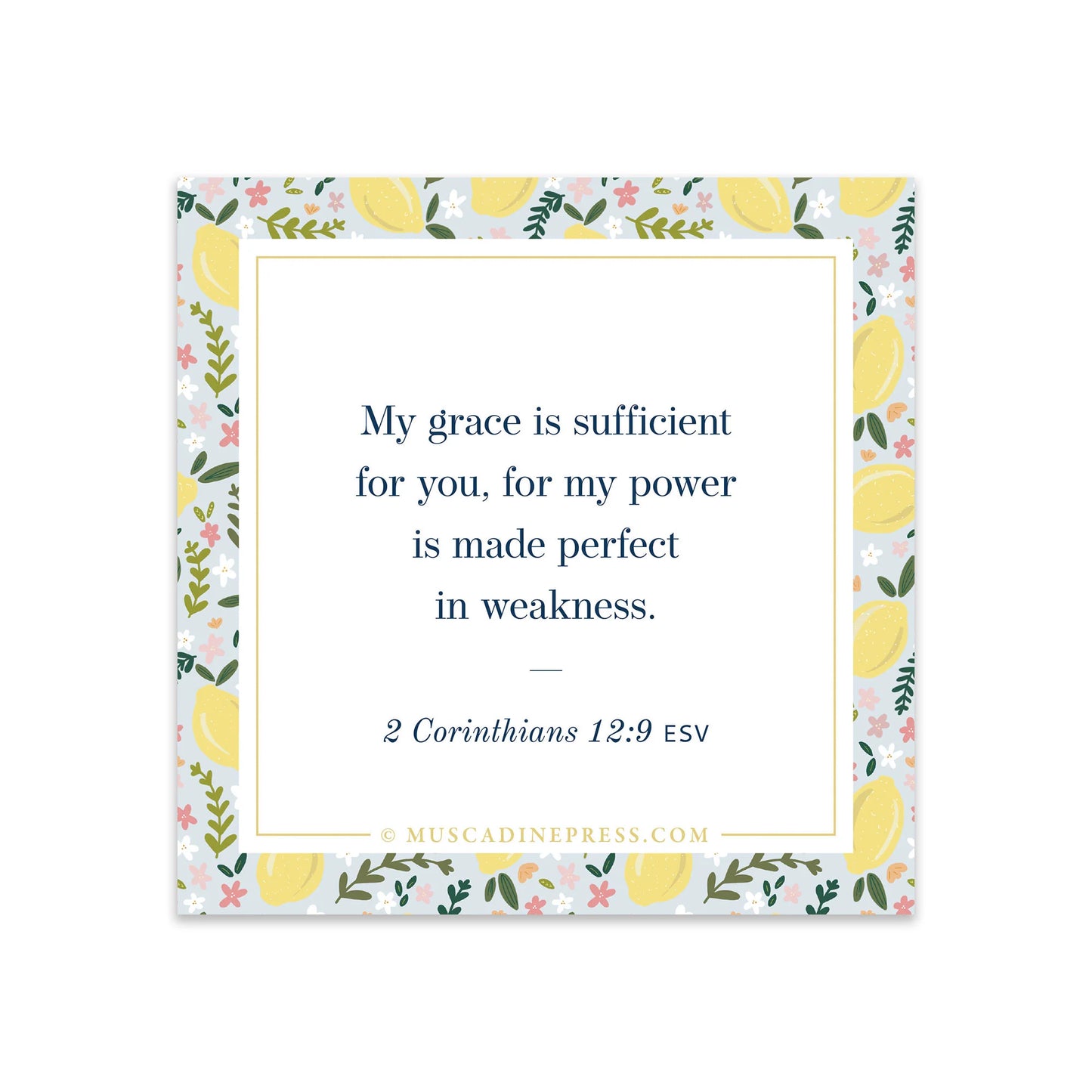 My Grace is Sufficient Scripture Cling