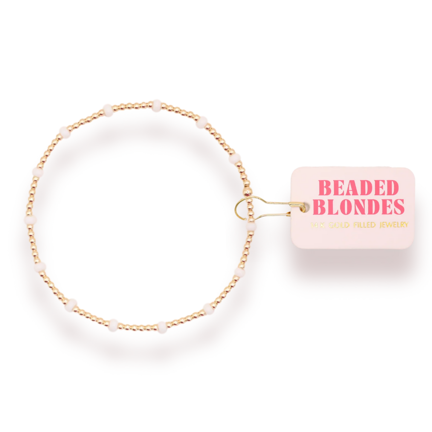 Dainty Poppi Bracelet, White