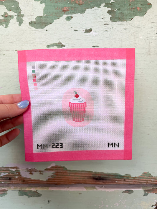 Strawberry Mini Milkshake Canvas