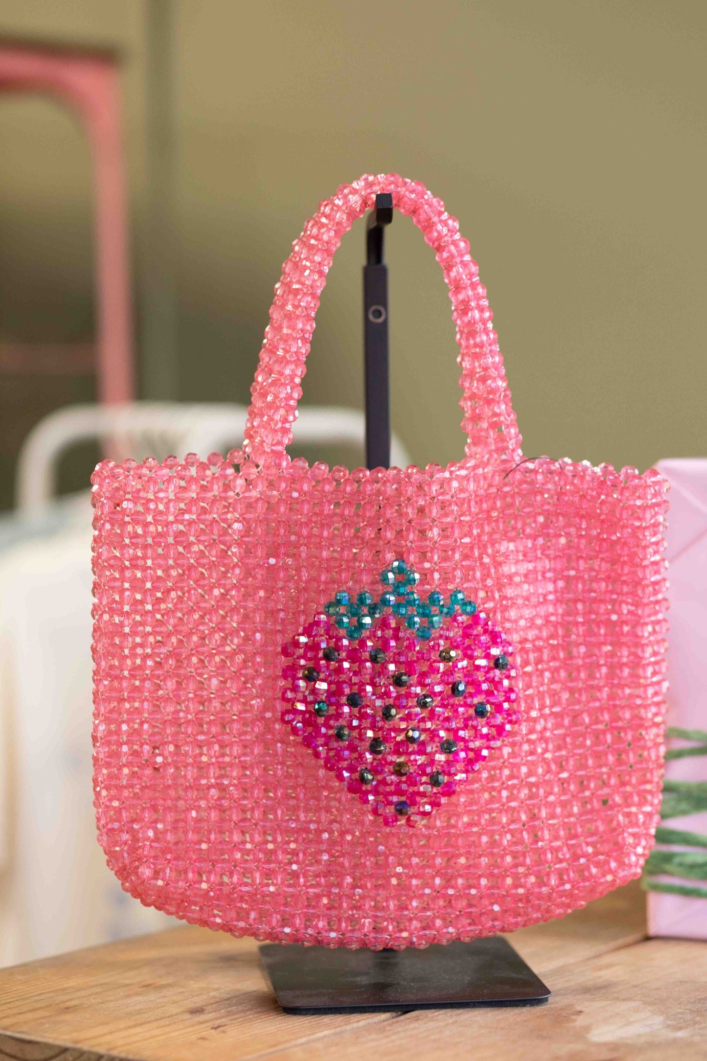 Acrylic Bead Icon Handbag