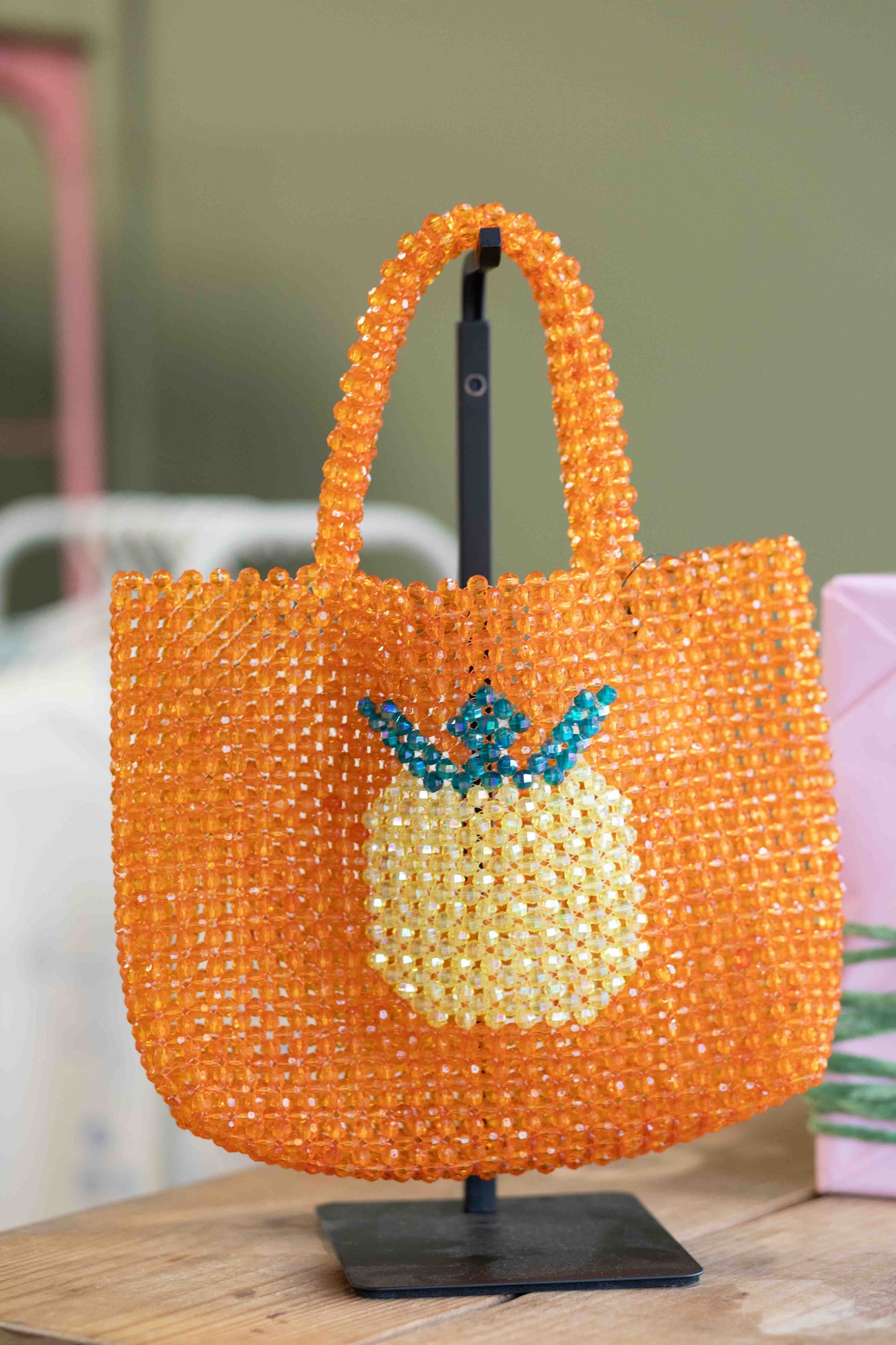 Acrylic Bead Icon Handbag
