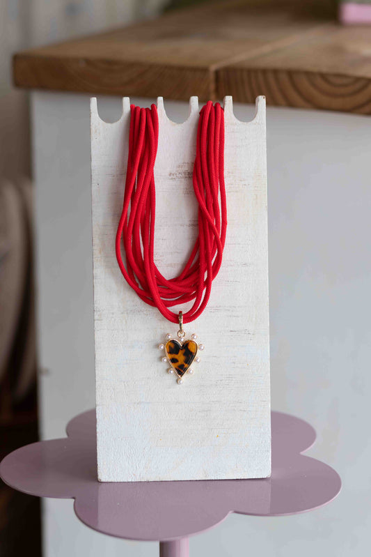 The Sally - Slub Strand Nacklace with Statement Charm