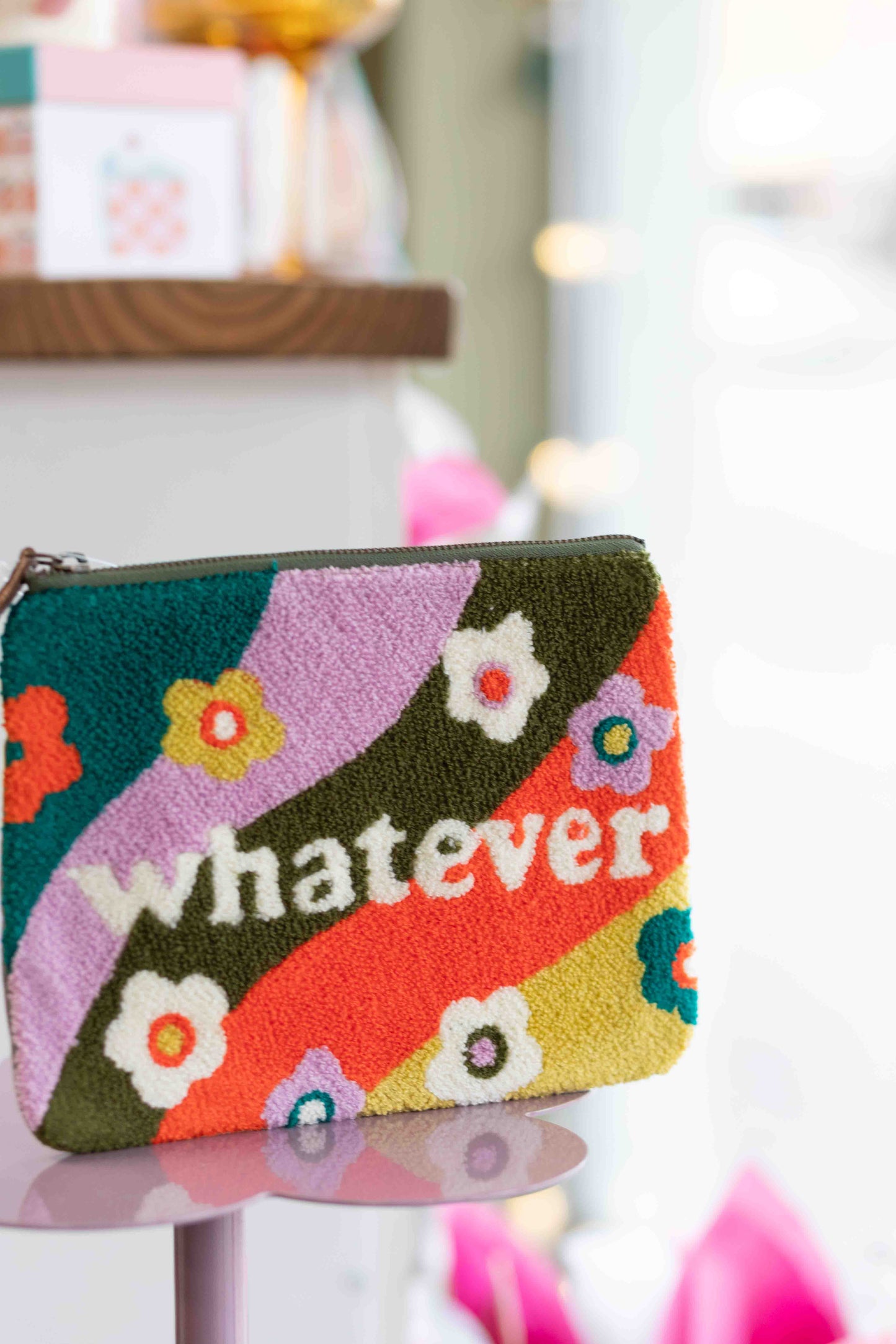 Whatever Embroidered Bag