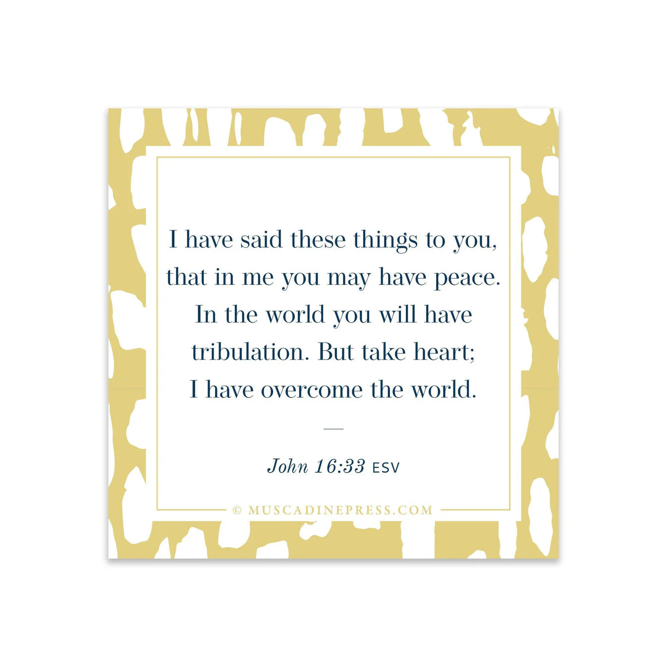 Take Heart Scripture Cling