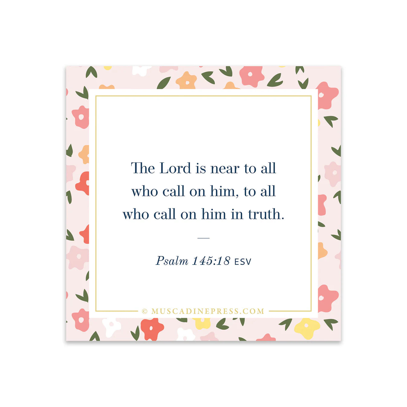 The Lord is Near Scripture Cling