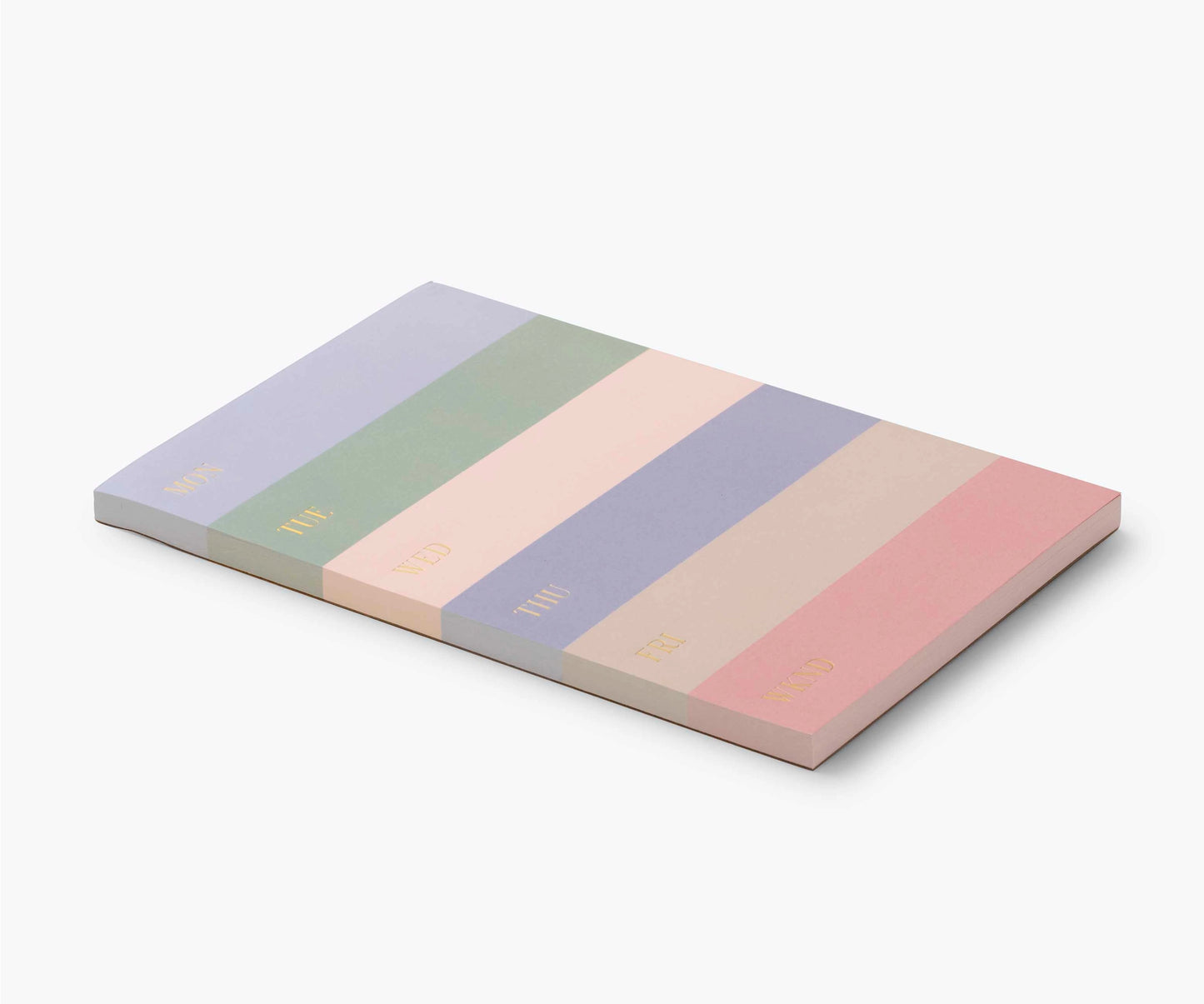 Muted Color Block Weekly Notepad