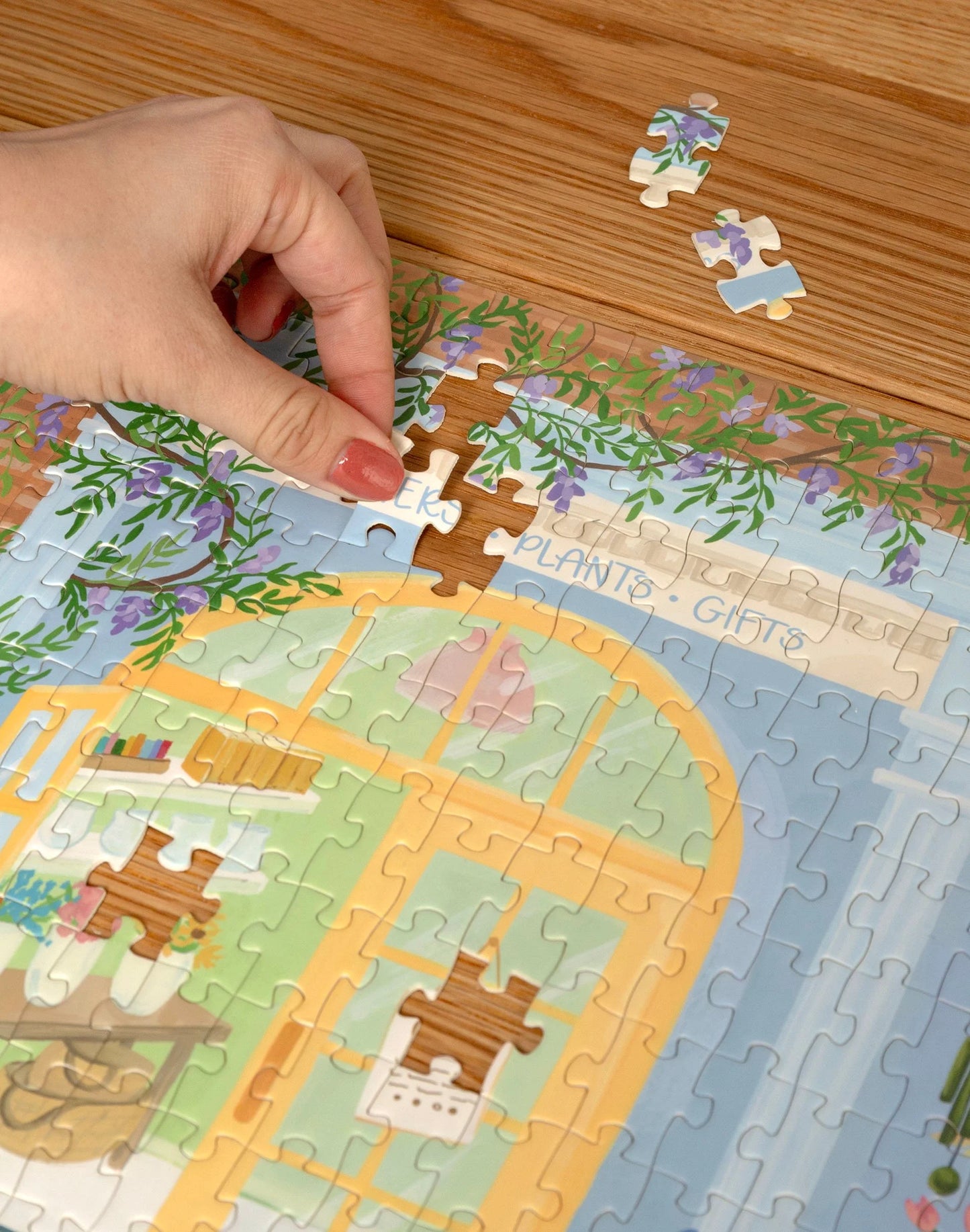 Flower Shop Panoramic Puzzle