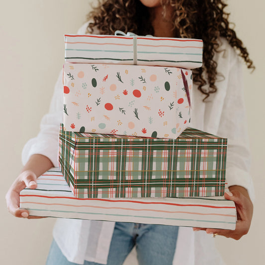 Holiday Plaid Gift Wrap