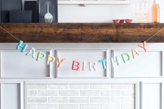 Happy Birthday Felt Banner