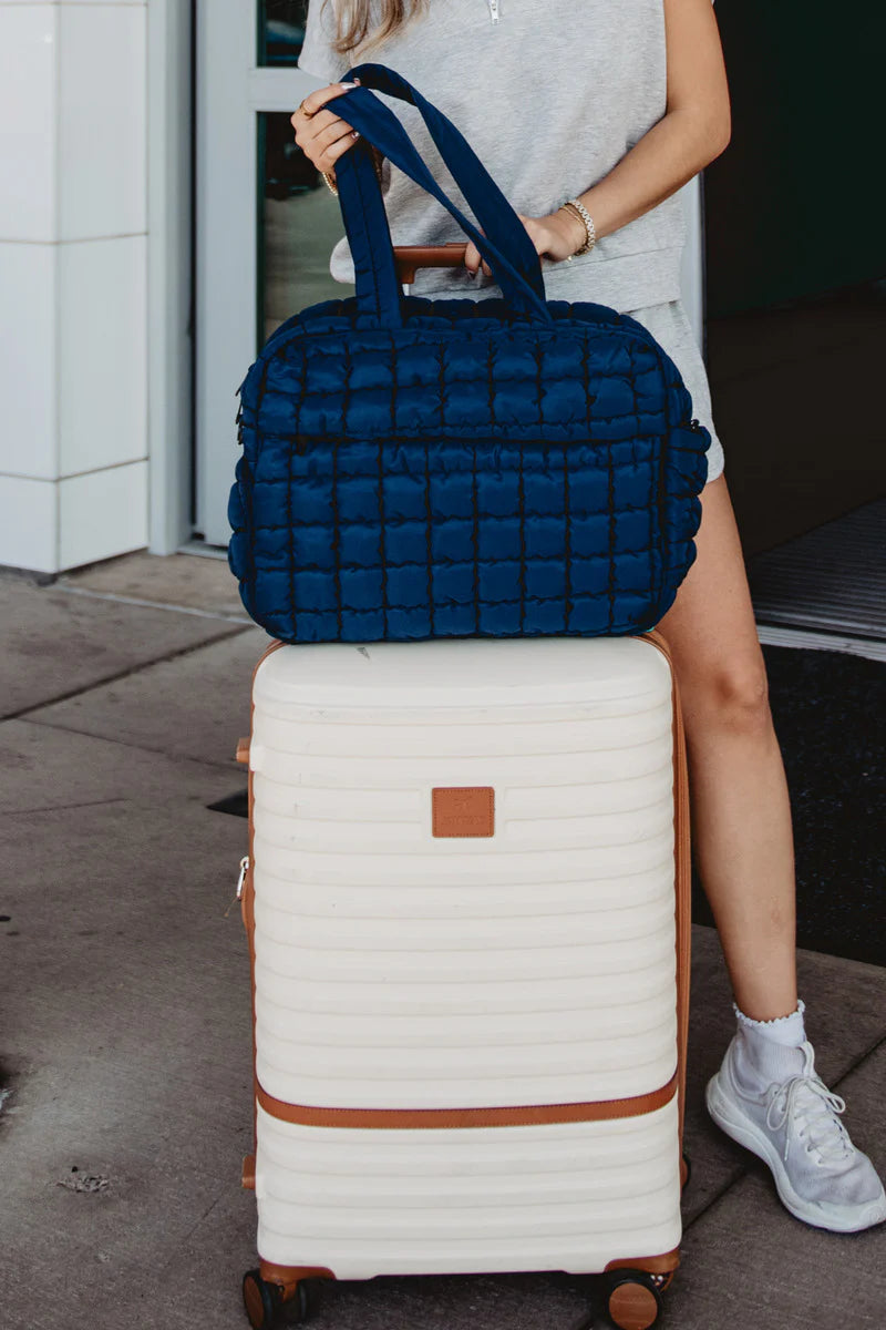 Quilted Duffel Weekender Bag