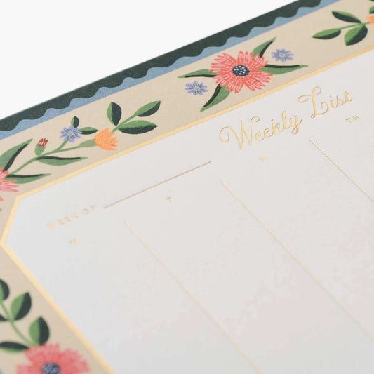 Aster Weekly Desk Pad