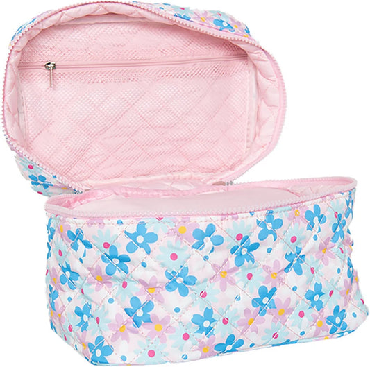 Dainty Florals Pink Make Up Bag
