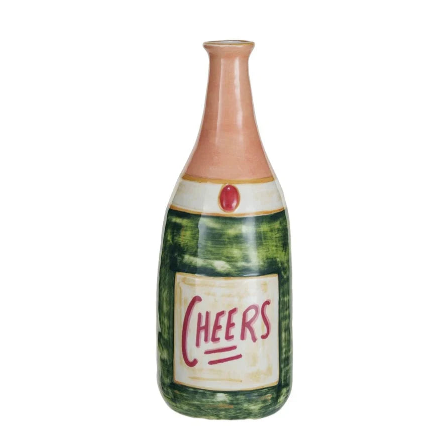 Cheers Bottle Shaped Vase