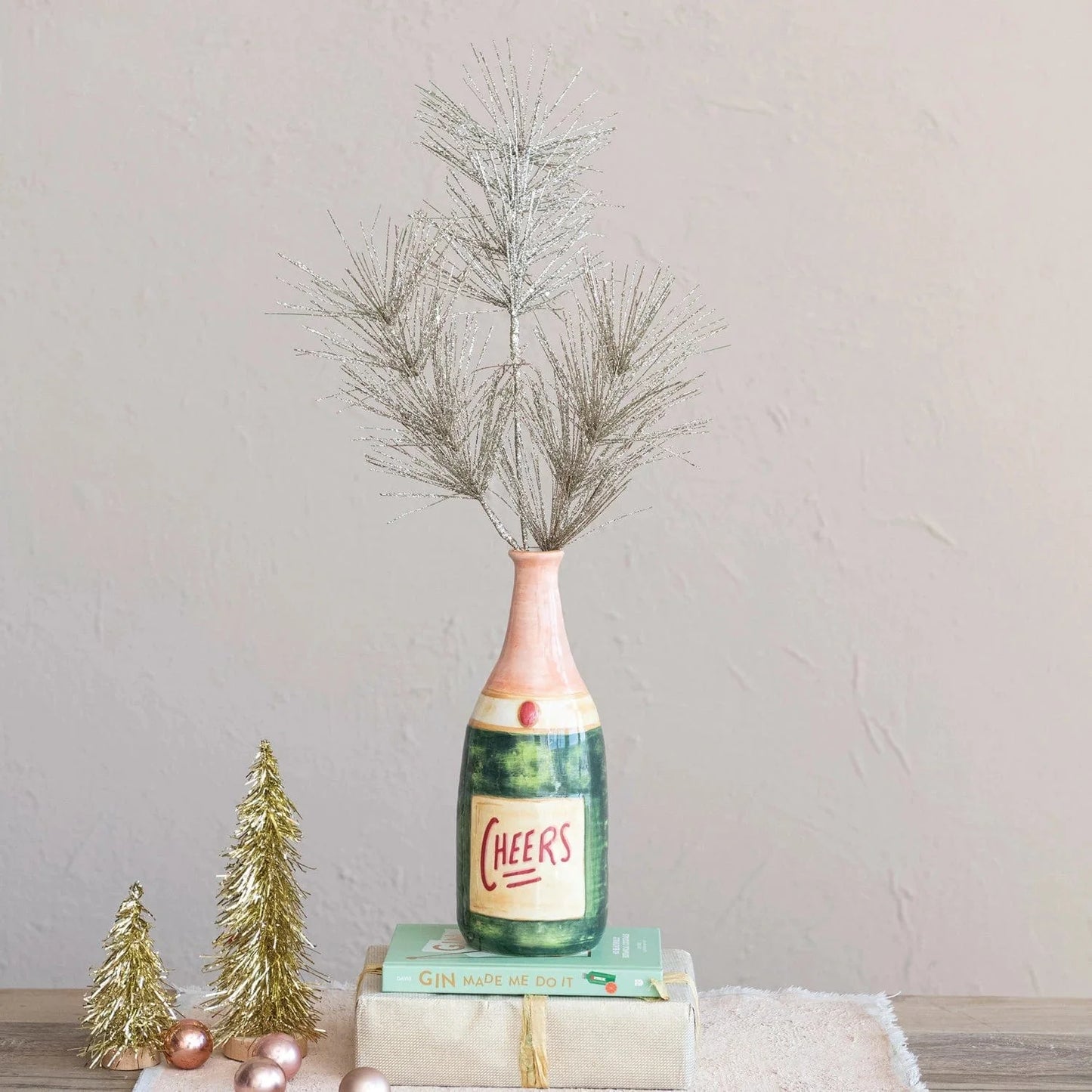 Cheers Bottle Shaped Vase